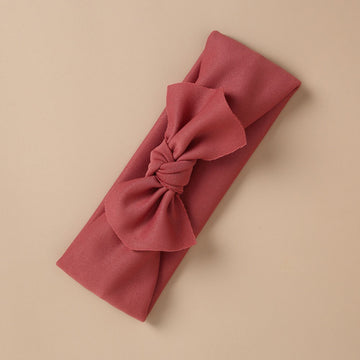 Bentita cu fundita pentru bebelusi – Blush, 0 - 9 luni, poliester